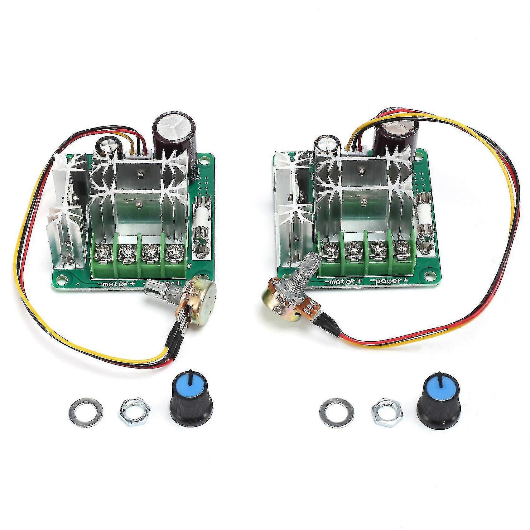 2pcs Dc 6v-90v Voltage Regulator Dc Motor Speed Controller 15a