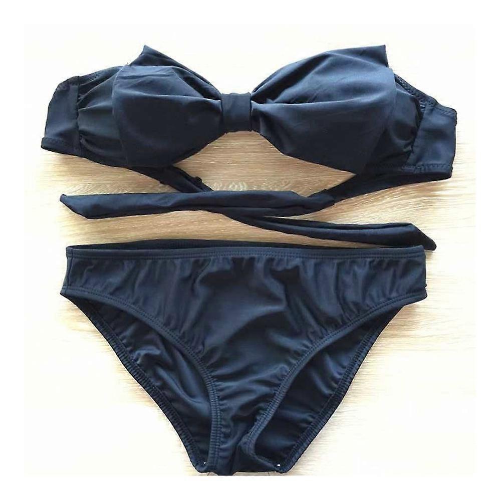Bikini Set Bowknot Damen Sexy Bademode Badeanzug