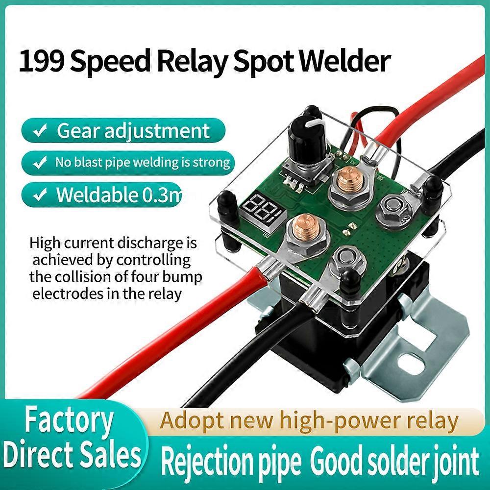 199 Speed Relay Spot Welder Mini Spot Welding Machine For 18650 Battery Welding Tool Rotary encoder regulation