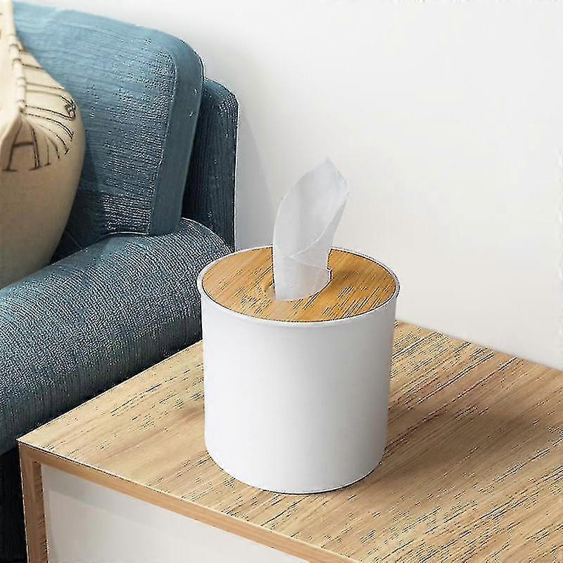 Bedroom Paper Box Multifunctional, Round Tissue Box