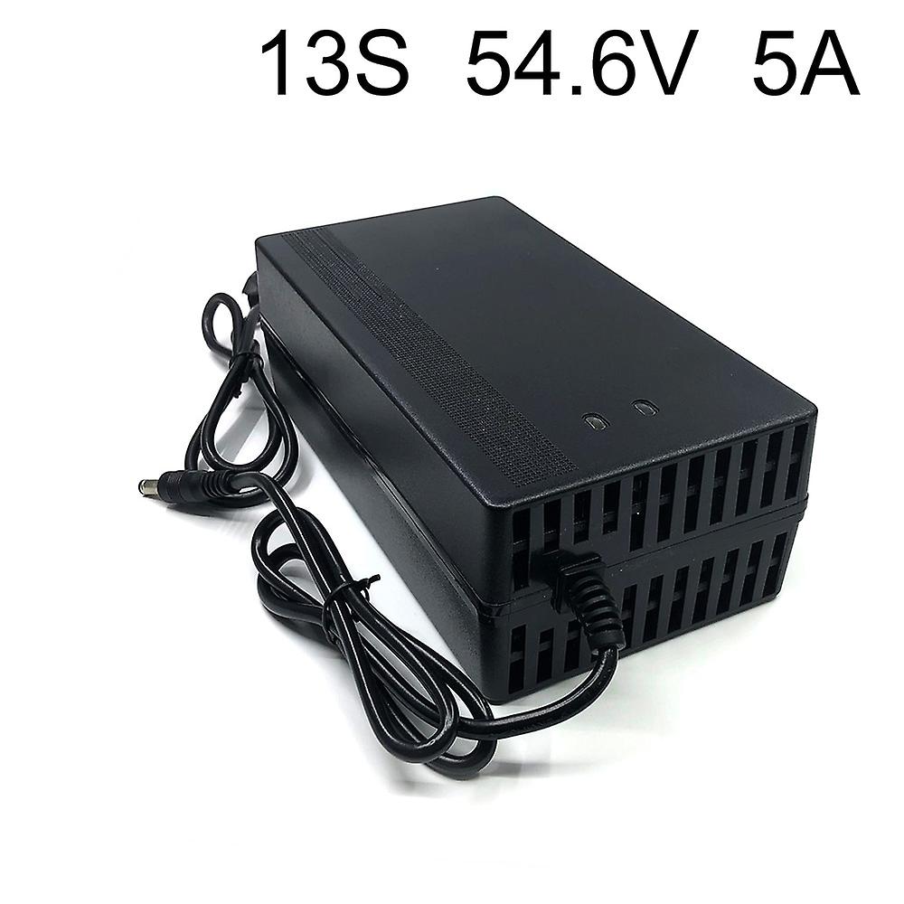Caricabatterie 54.6V 5A Per Batterie Li-Ion 48V (13S) – Multi-spina, Con Ventola E Protezioni Integrate