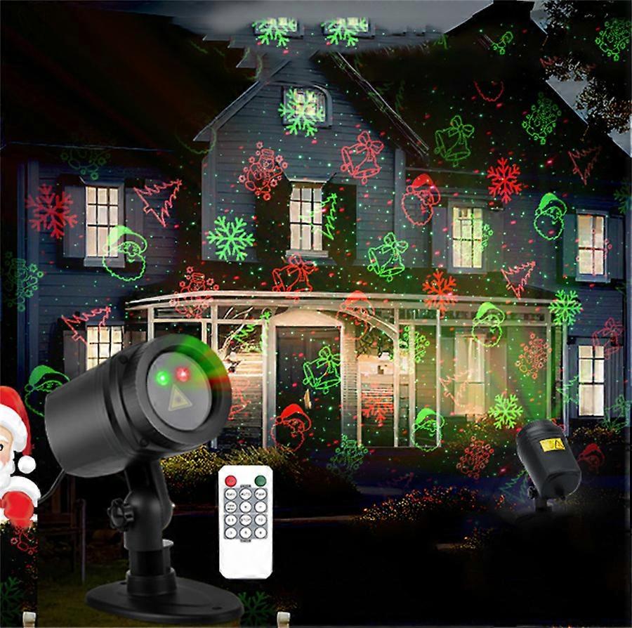 12 modèles Noël projecteur laser lumière extérieur avec télécommande rouge vert projecteur laser lumière paysage projecteur projecteur projecteur