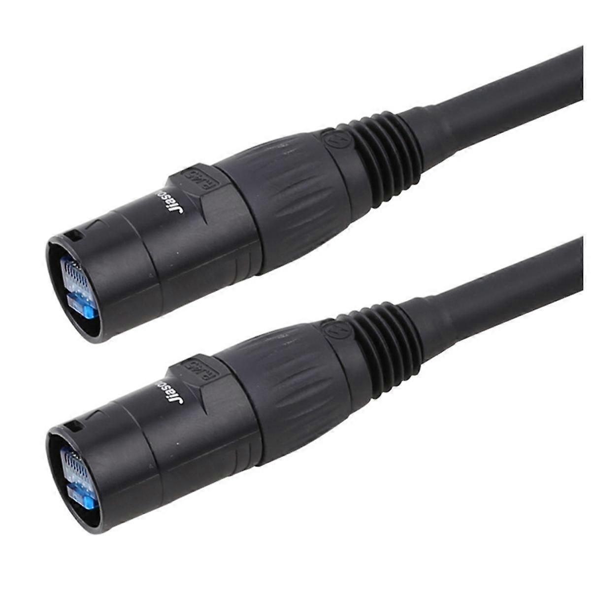CAT6 Ethernet Cable, EtherCON-Compatible RJ45 Connectors for Industrial Equipment Entertainment Stage, 1 Meter