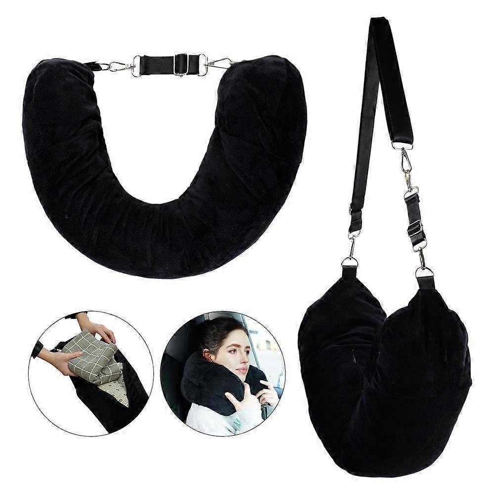 Stuffable Travel Pillow Soft Polyester Stuffable Neck Pillow Case for Travel