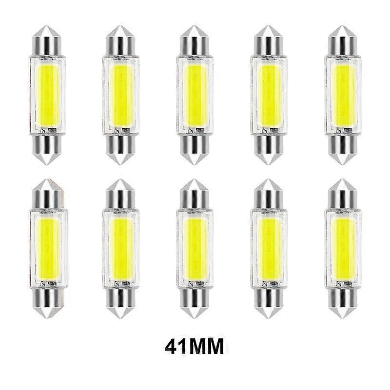 10Pcs 12V Auto White 31mm 36mm 39mm 41mm C5W C10W LED Bulb Canbus Festoon Led Car Interior Light Dome Reading License Plate Lamp