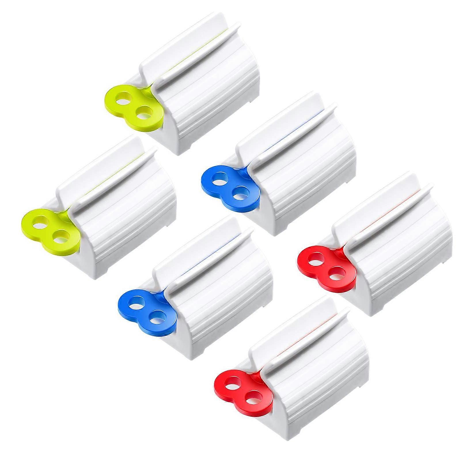6 Pieces Rolling Tube Toothpaste Squeezer for Bathroom