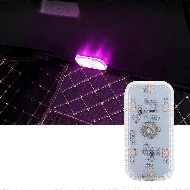 LED Touch Light Mini Wireless Car Interior Lighting Auto Roof Ceiling Reading Lamp for Door Foot Trunk Storage Box USB Charging