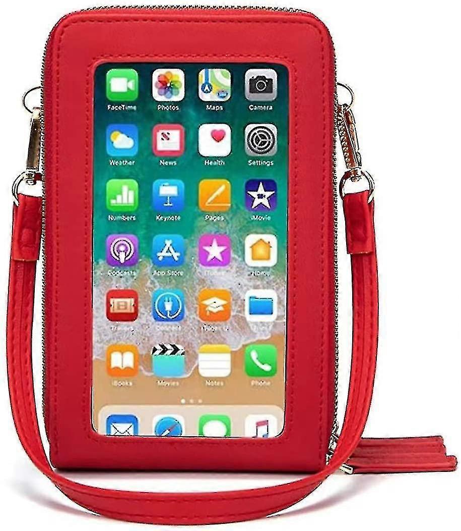Touch Screen Phone Bag Pu Leather Shoulder Bag