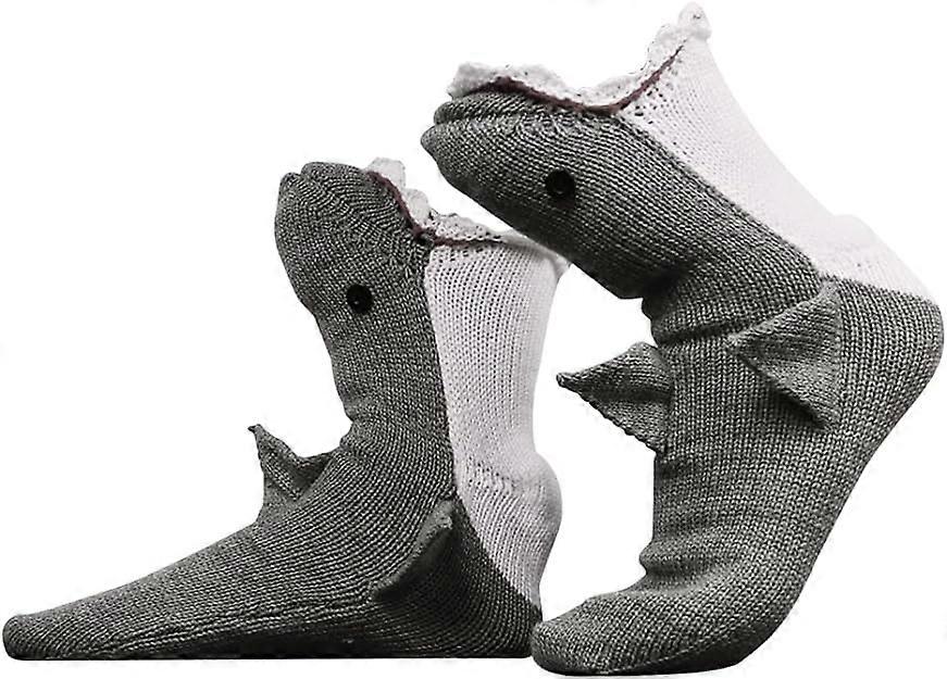 Personalized slipper socks, fun socks, knitted animal crocodile socks