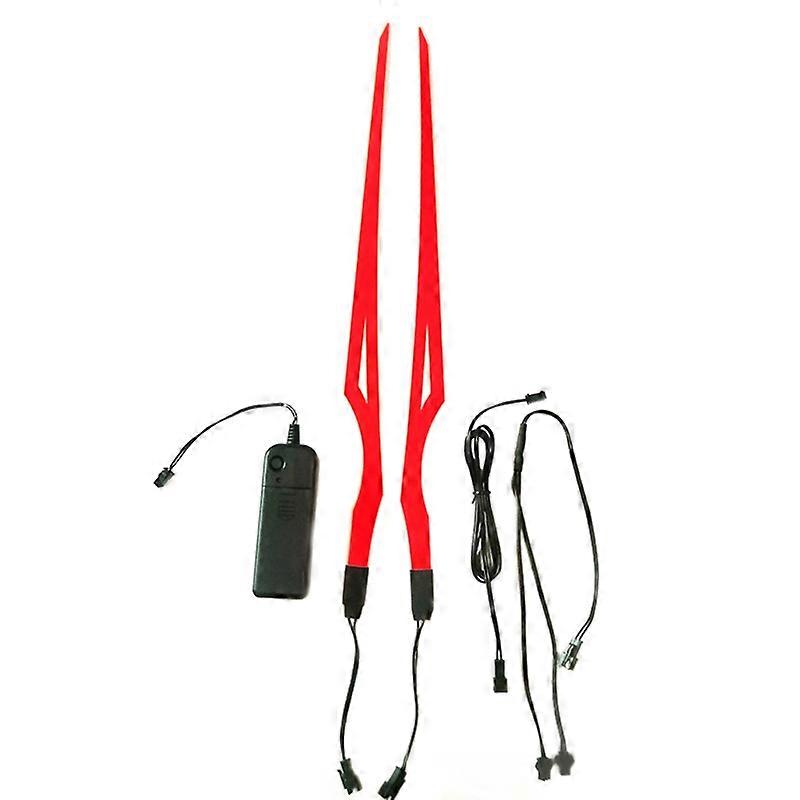 Helmet LED Cold Light Mod Kit Bike Helmet Lamp Bar Luminous Signal Sticker