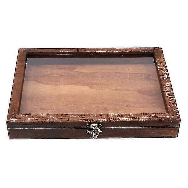 1pc Wooden Specimen Box Practical Insect Specimen Display Box Multi-purpose Box