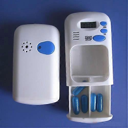 White LCD Digital for Pill Box Timer With Electric Alarm Medicine for Pill for C