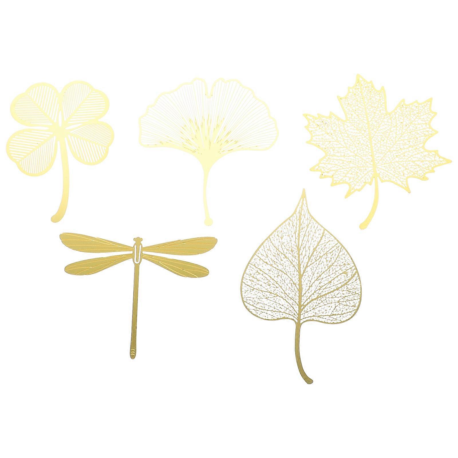 5Pcs Decorative Cool Bookmarks Delicate Dragonfly Marks Book Markers for Women