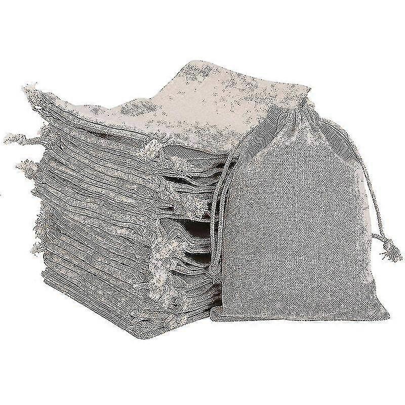 50pcs Small Burlap Bags With Drawstring Gift Reusable Small Sachet Bag