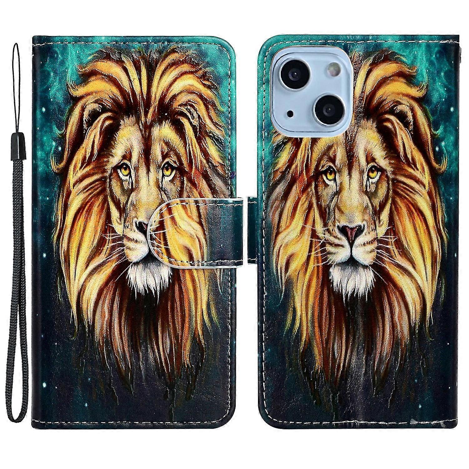Stand Phone Wallet Case For Iphone 15 Plus, Pu Leather Pattern Printing Phone Cover