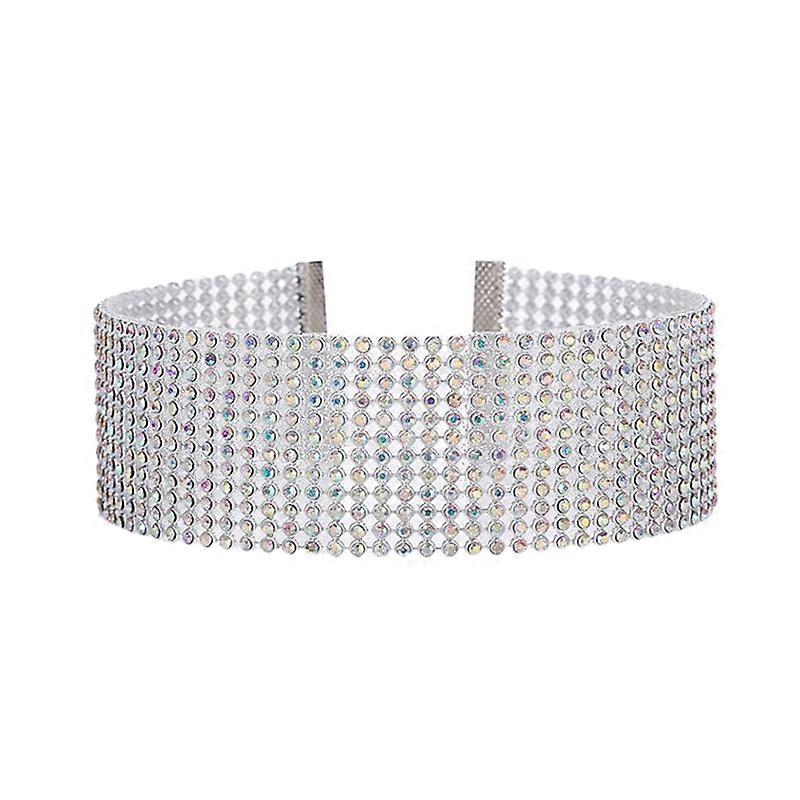 Chic Choker Collar Accessory Inlay Rhinestone Punk Choker