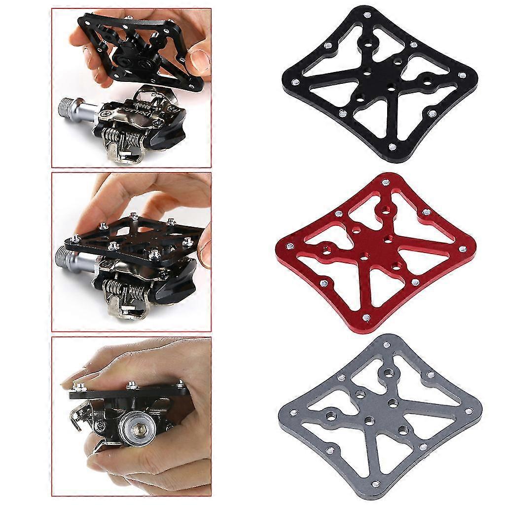 Cycling Metal Clipless Bicycle Pedal Adapter Platform For Spd