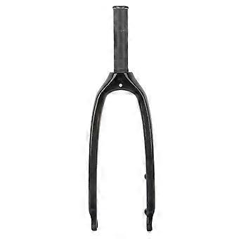 20-Zoll-Kohlefaser-Vorderradgabel Leichte hochfeste Mountainbike-Vorderradgabel für 28,6-mm-Faltrad mit geradem Rohr