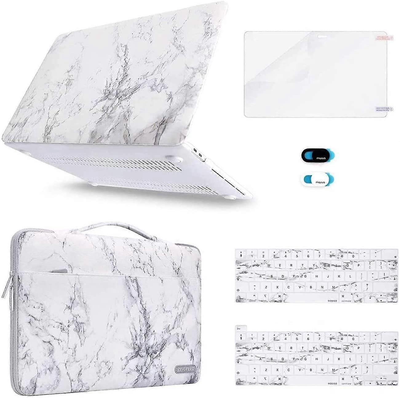 Compatible with MacBook Pro 13 inch Case 2016-2020 A2338 M1 A2289 A2251 A2159 A1989 A1706 A1708, Plastic Hard Shell&Sleeve Bag &Keyboard Skin &Webcam 