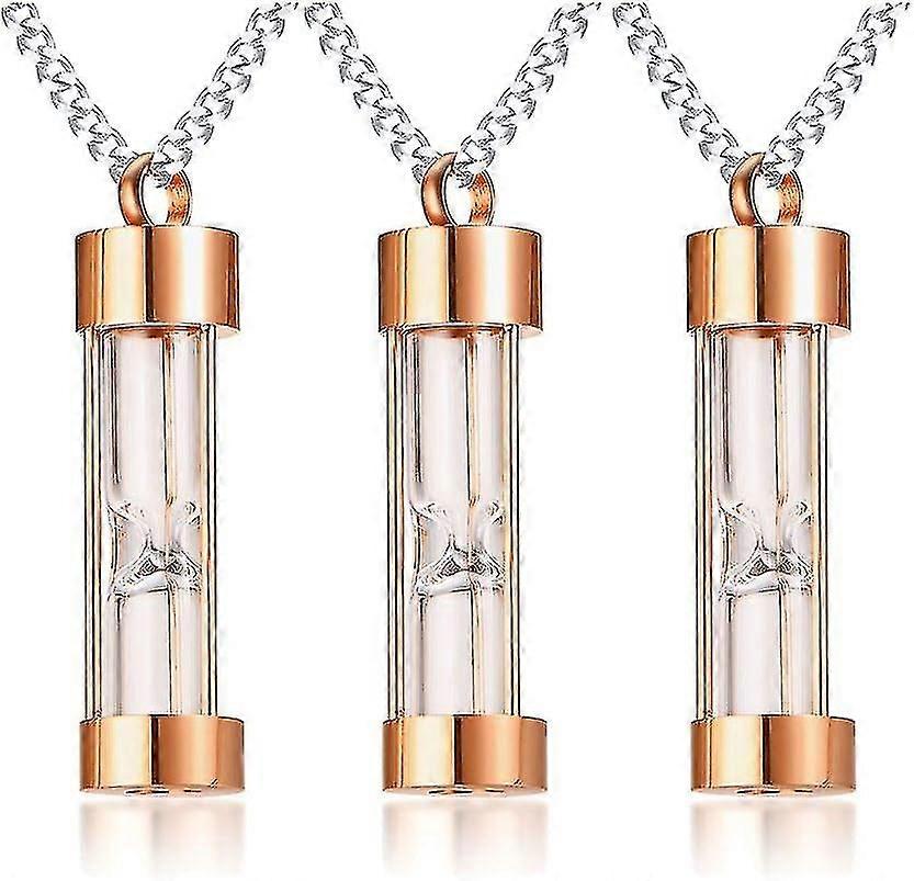 Urn Pendant Necklace With Glass Charm Holder 1-5 Pcs Stainless