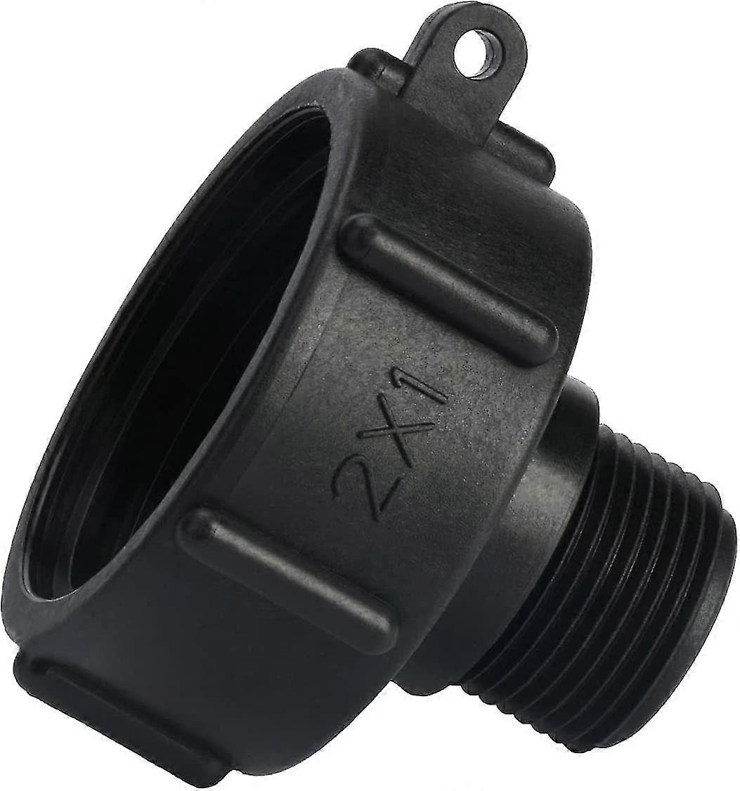 Ibc Tank Adapter Plastic Hose Tap Connector S60x6 Coarse To 1" Threaded Cap Water End Tap Adapter For Ibc Valve Ton