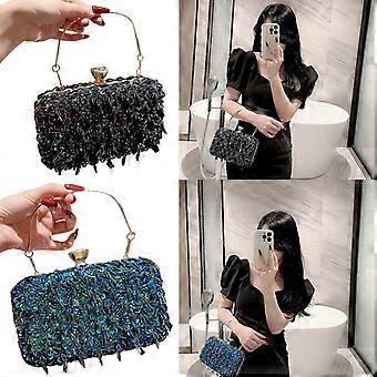 AIJUN Beaded Clutch Sequin Evening Handbag Vintage Large