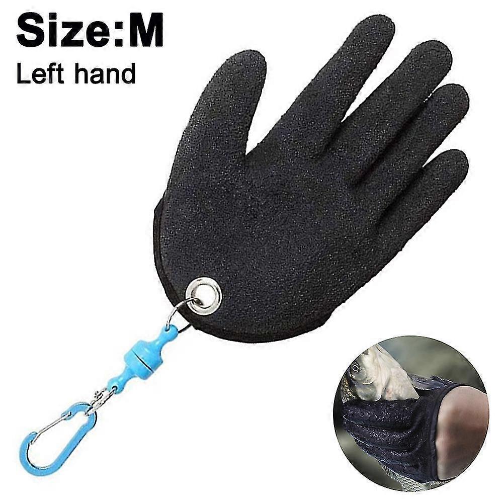 1pcs Fishing Glove With Magnet Release, Fisherman Professional Catch Fish Gloves Cut&puncture Resistant With Magnetic Hooks Hunting Glove