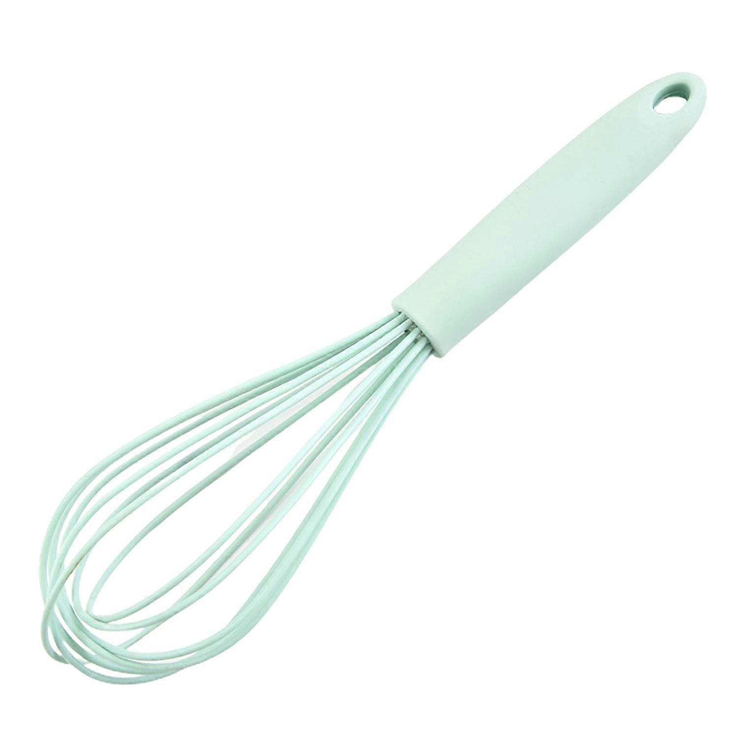 10 Inches Egg Beater Non-stick Easy to Clean PP Handle Silicone Egg Whisk Milk Mixing Stick Chef Aid