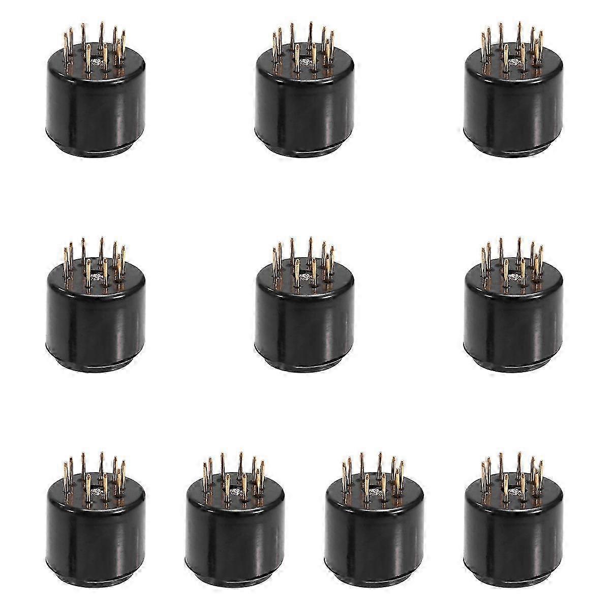 10PCS 9Pin Tube Socket Test Saver for 6DJ8 12AX7 ECC83 12AU7 ECC82 EF86 6922 5670 Audio Amplifier