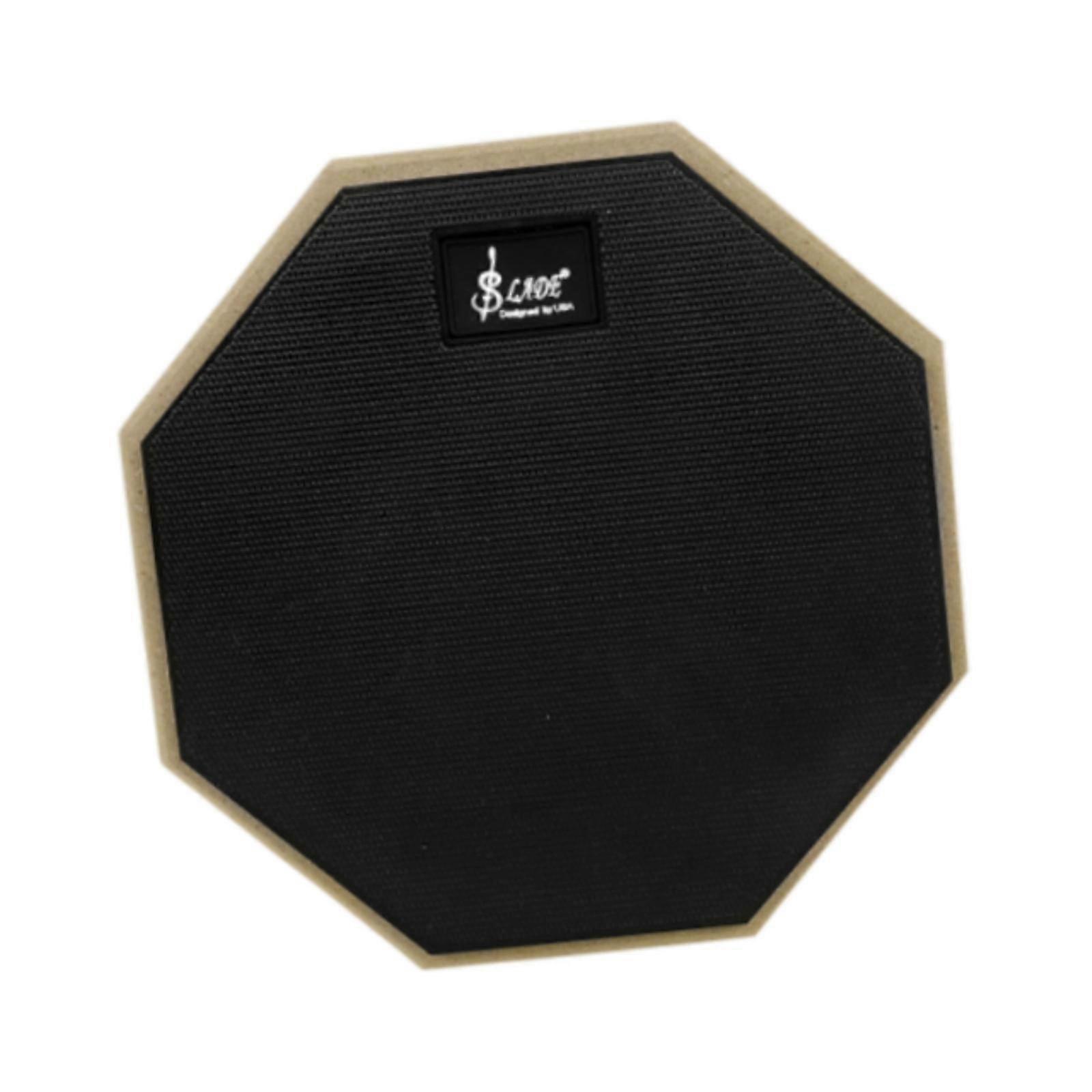 Drum Practice Pads Quiet Single Sided 8" for Jazz Drums Music Lover Beginner Black
