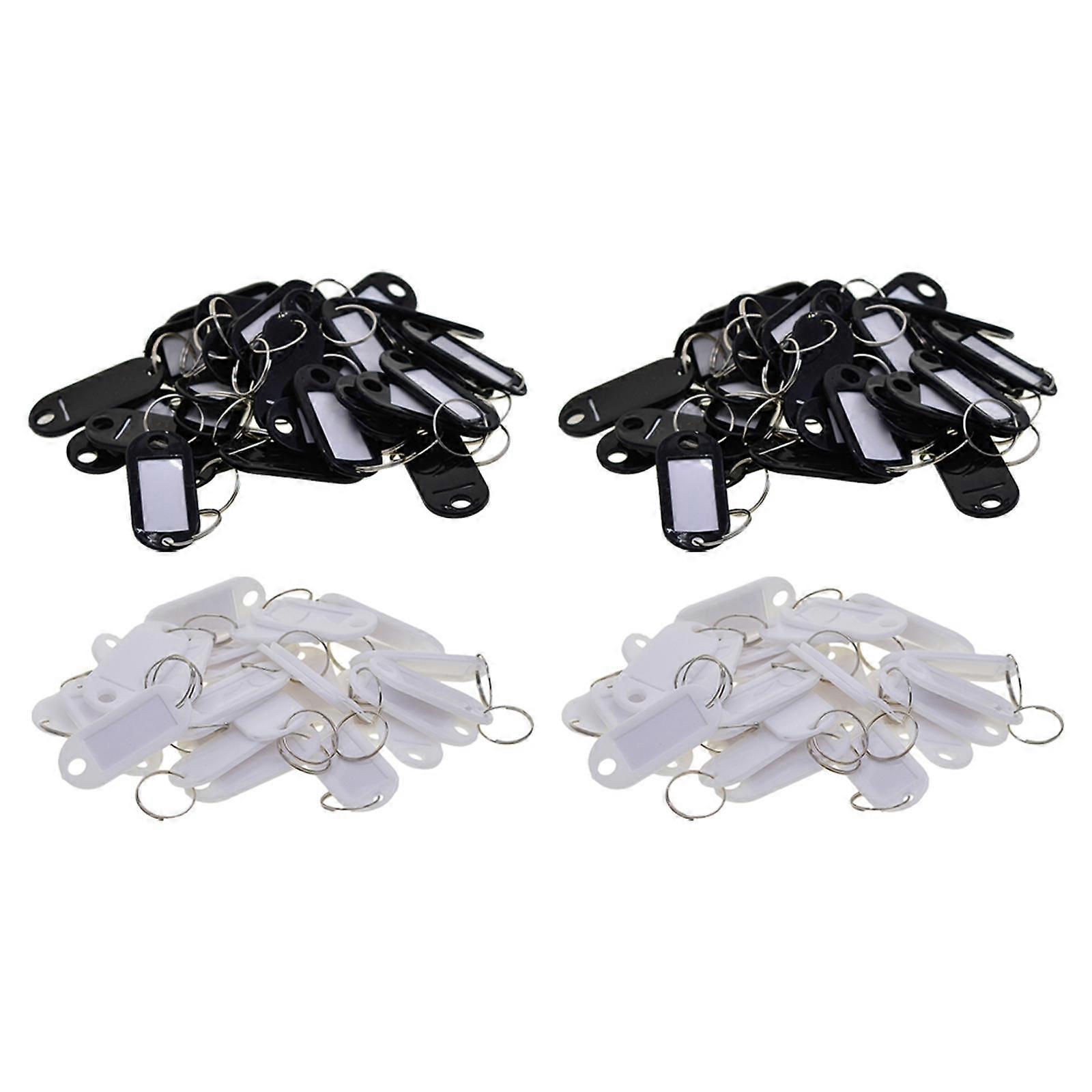 200pcs Removable Waterproof plastic Key Tags ID Name Card Tags Mark Labels