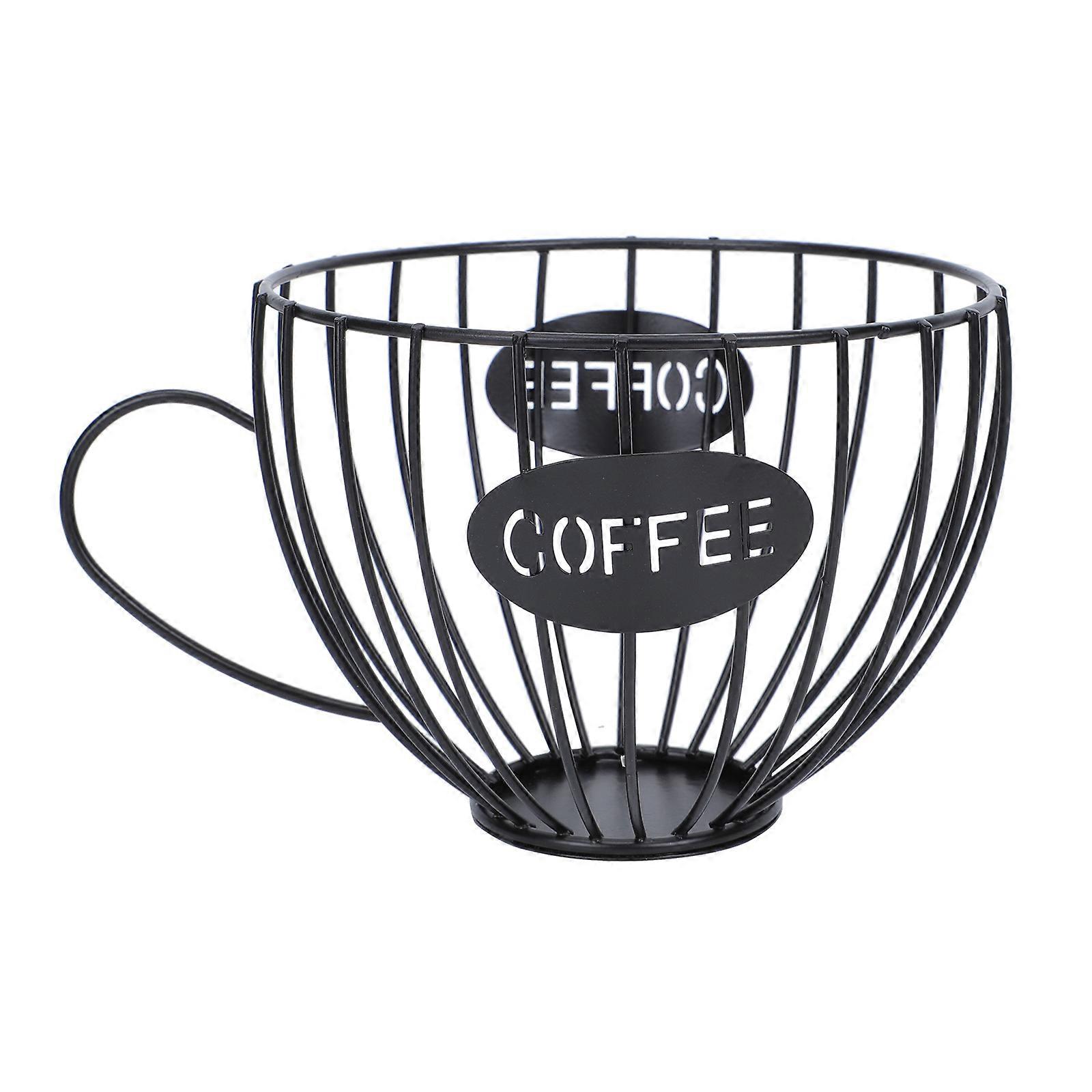 1pc Kaffeetasse geformt Obstkorb Snack Service Korb Obst Aufbewahrungskorb