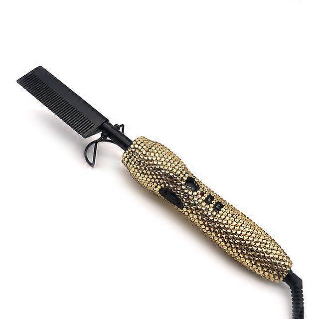 كريستال الضغط الساخن مشط الكهربائية السيراميك الضغط مشط الحرارة العالية الساخنة مشط 2 في 1 الساخنة مشط مفرد