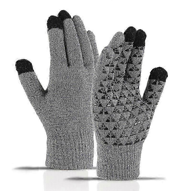 Outdoor Cycling Gloves - Touch Screen Compatible, Gray/Black, XL