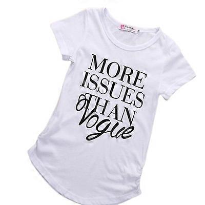 Kortærmet piger Mere Problem End Vogue Bomuld T-shirt Toppe Tøj