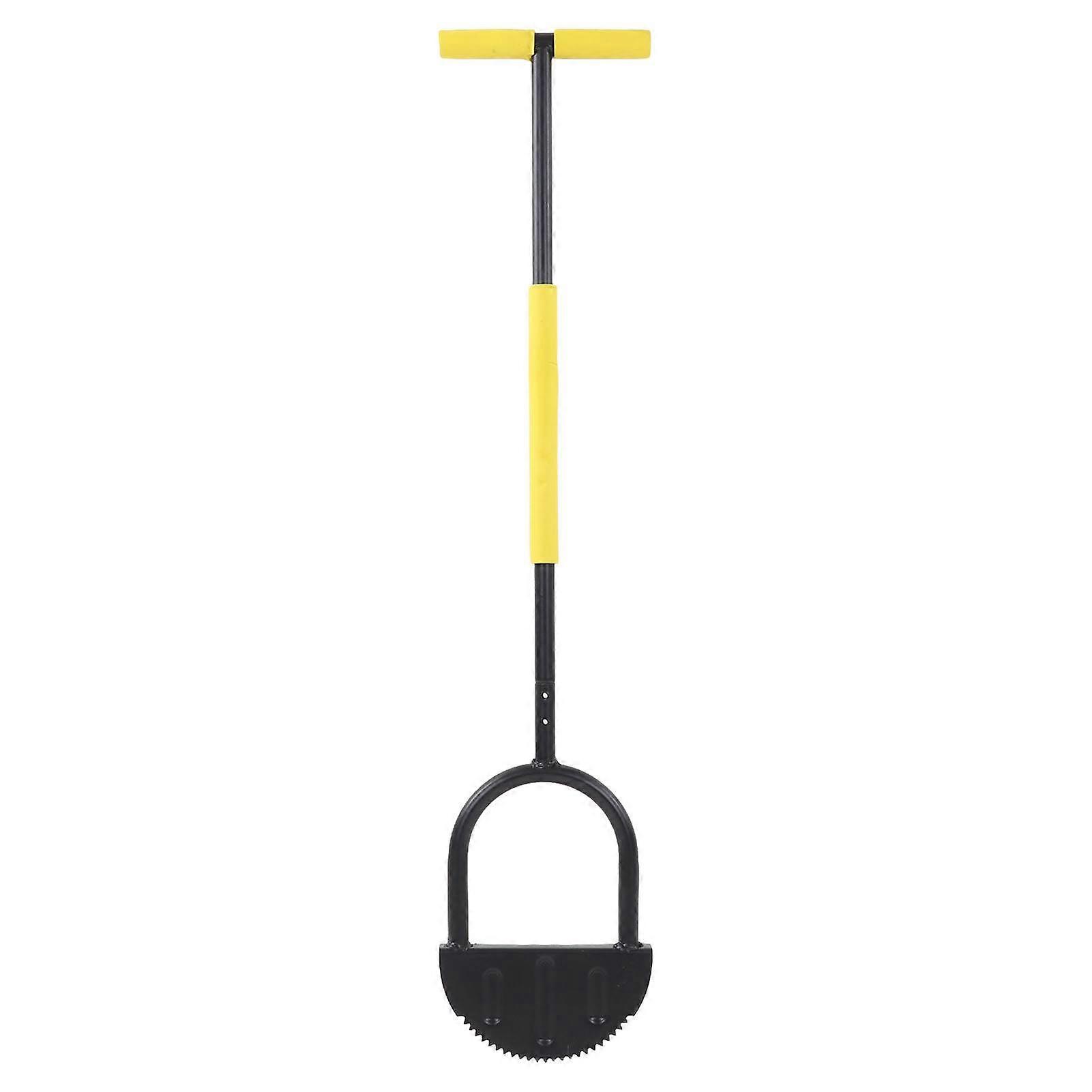 MechKit Half Moon Edger Manual Half Moon Lawn Edger, High Hard Carbon Steel Trimming Shovel for Garden and Zoo, Manual Cutting Edge Tool,