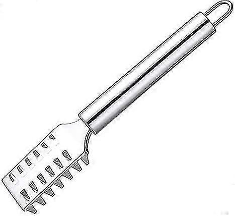 Fish Scaler Remover With Stainless Steel Sawtooth, Ergonomic Handle Design With Solid Grip For Faster And Easier Fish Scales Skin Removing Peeling, Si