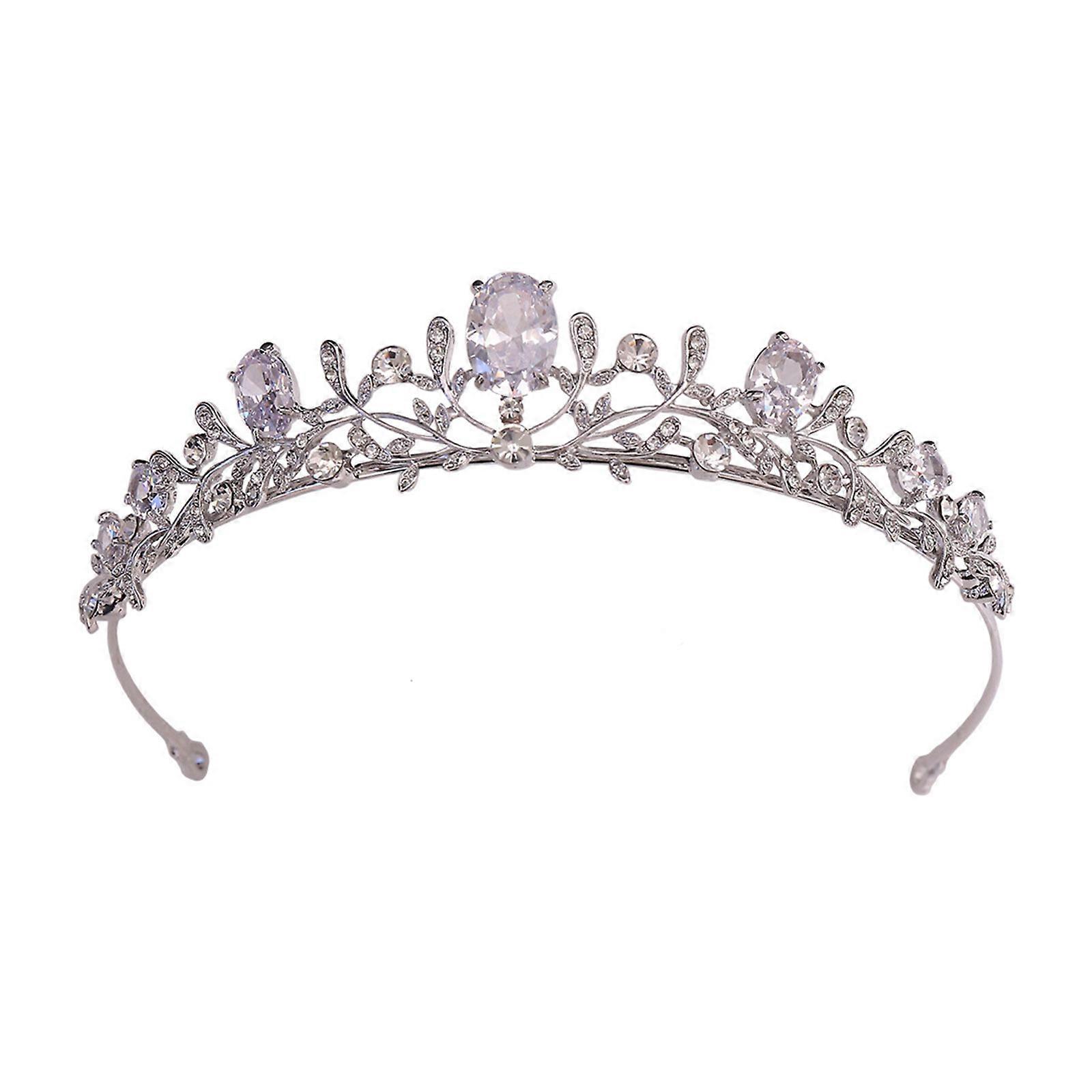 Rhinestone Princess Queen Crowns Headwear Crystal Tiaras For Women Bridal Wedding Crowns Hair Dress Accessories