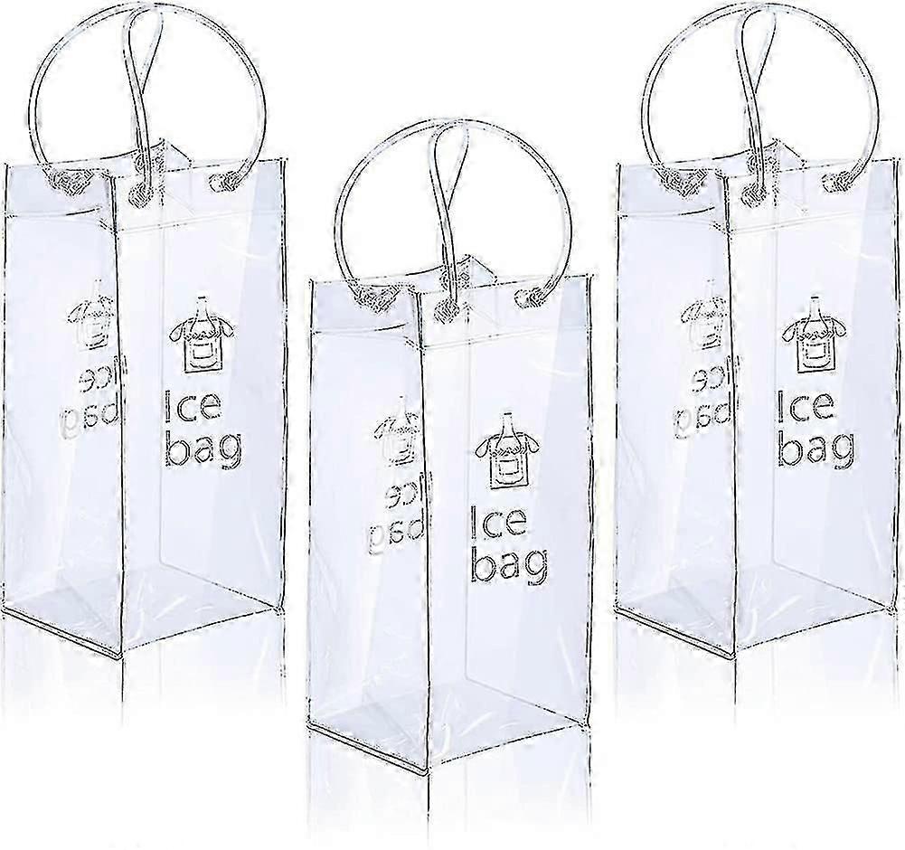 Tragbare Eisweintasche - 3 Stück Weinkühltasche mit Griff