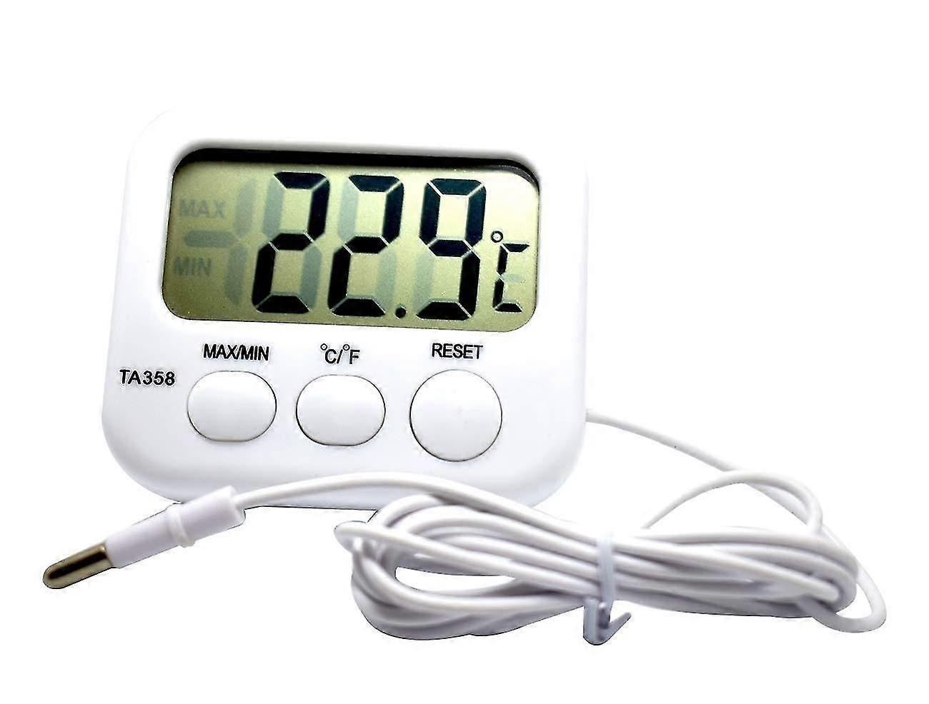TA358 Celsius/Fahrenheit Digital Thermometer Thermometer with 4.9ft/1.5M Probe Sensor