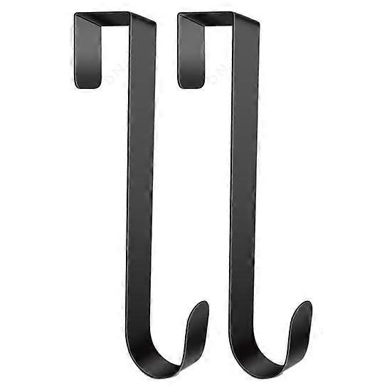 2Pcs Wreath Hangers Metal Door Wreath Hooks Rustproof Corrosion Resistant Not Easily Deformed Front Door Wreath Hooks Garland Hangers