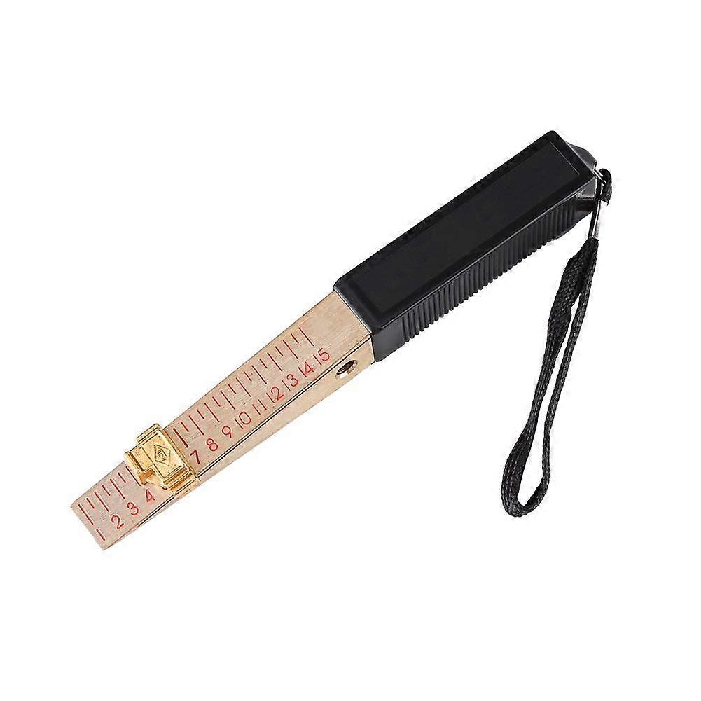 Engineering Ruler, 1-15mm Wedge Shape Feeler Gauge Home Engineering Inspection Flatness Measuring Tool(Precision:0.5mm)