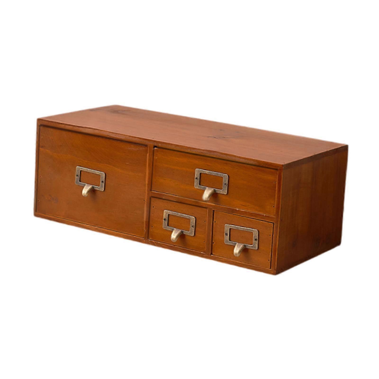 引き出し付きウッドデスクオーガナイザー収納キャビネットボックス多目的整理