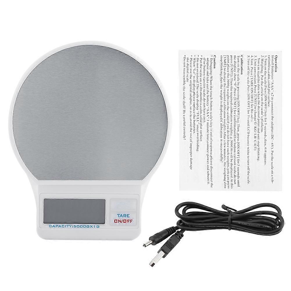5KG/1g High Precision Electronic Digital Scale Weight USB Kitchen/Food/Baking/Laboratory