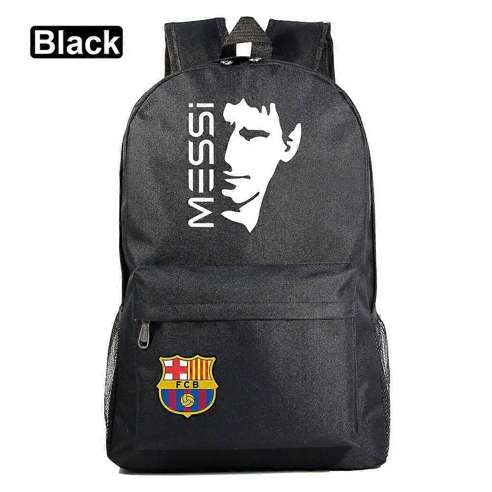 حقيبة ظهر ميسي للأولاد والبنات في سن المراهقة - حقائب كتب ملونة للطلاب المتوسطين حقيبة كمبيوتر محمول واسعة للمدرسة سفر خفيف الوزن وكاباتشي كبير