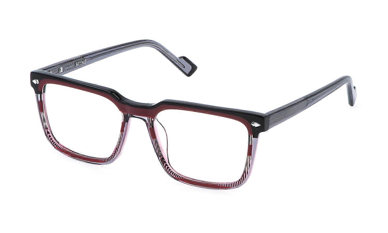 Eyewear Frames Sting VST542 04A2 ROSSO STRIATO LUCIDO 53/17/145 MAN