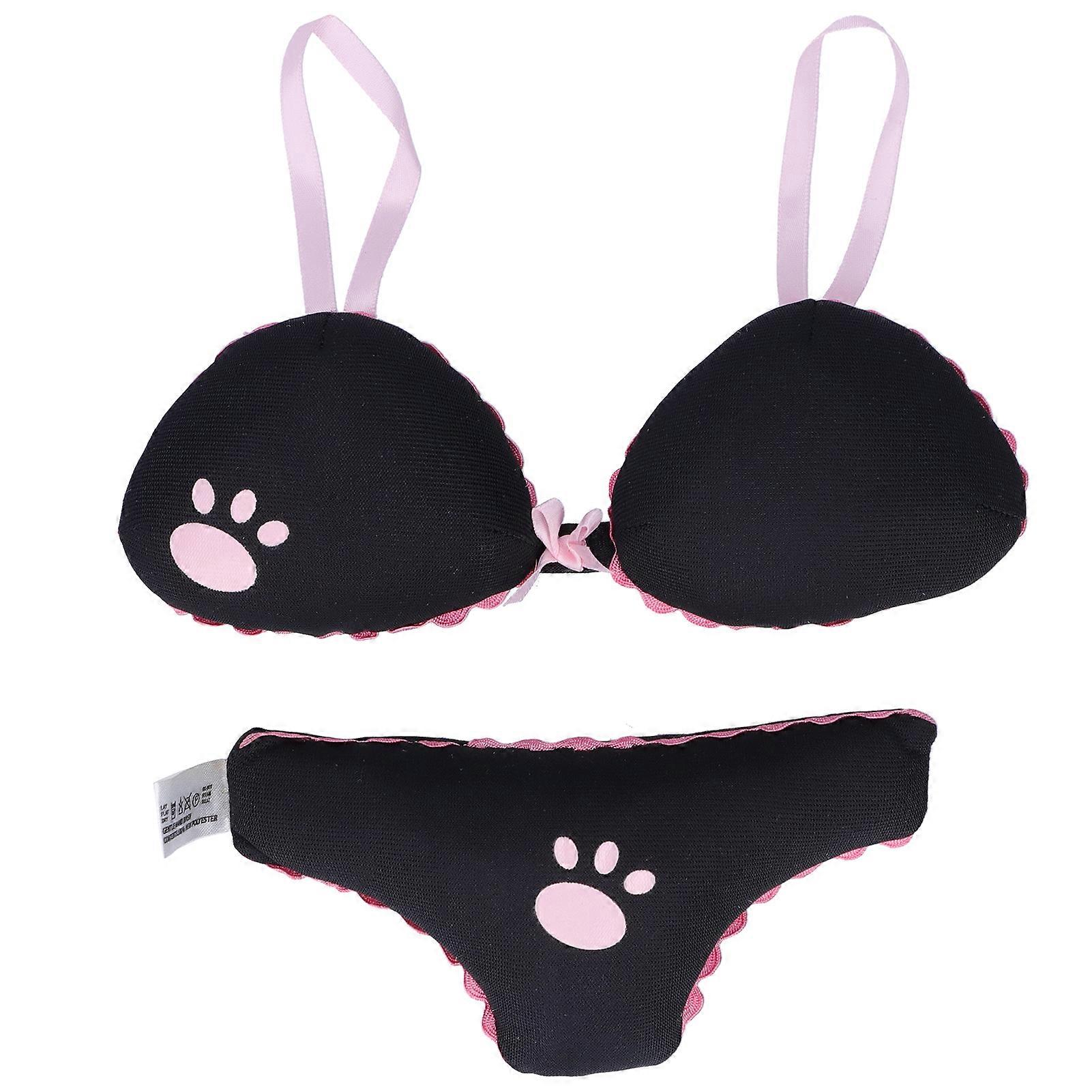 Polyester Pet Playing Toys Set Bikini Shaped Durable Squeaky Dog Chew Interactive Toys
