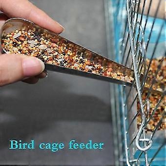 Cage à oiseaux En acier inoxydable Feeder Alimentation Parrot Pigeon Bird Accessoire Conteneur 1pcs