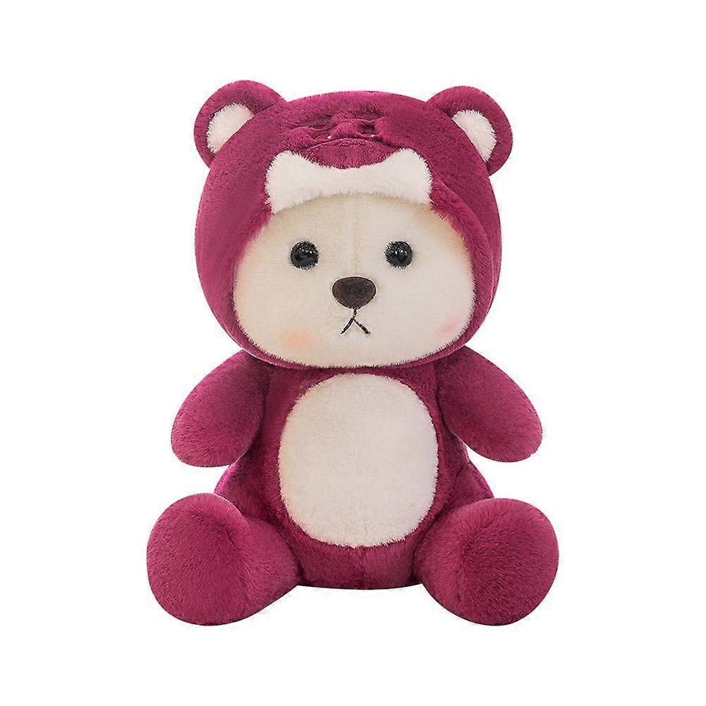 テディレナ2 in 1、子供用帽子ストロベリーベアフィギュア、テディおもちゃはデートできます、キュートでクリエイティブ、子供用ギフト