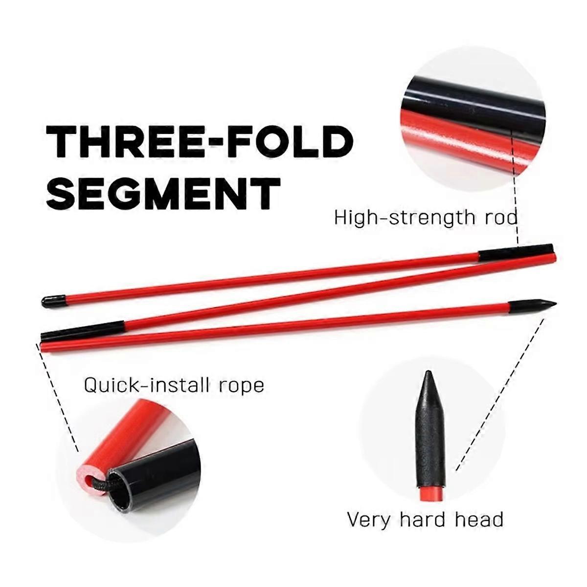 Golf Alignment Sticks Golf Practice Rods Putter Orange Trainer Tools Golf Swing Training Tool